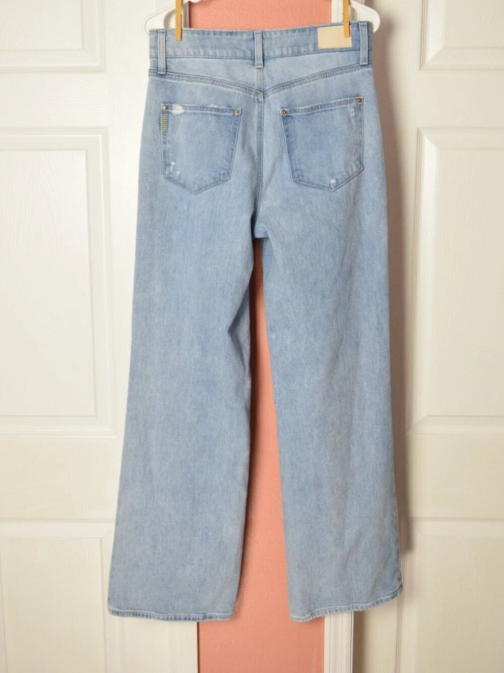 PAIGE SASHA HIGH WAIST WIDE LEG JEANS - MAEVE DESTRUCTED - Picture 10 of 16
